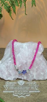 Preview: Halskette Pink Shamrock Komplettansicht 2